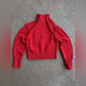 H&M Vibrant Red Cowl Neck Sweater